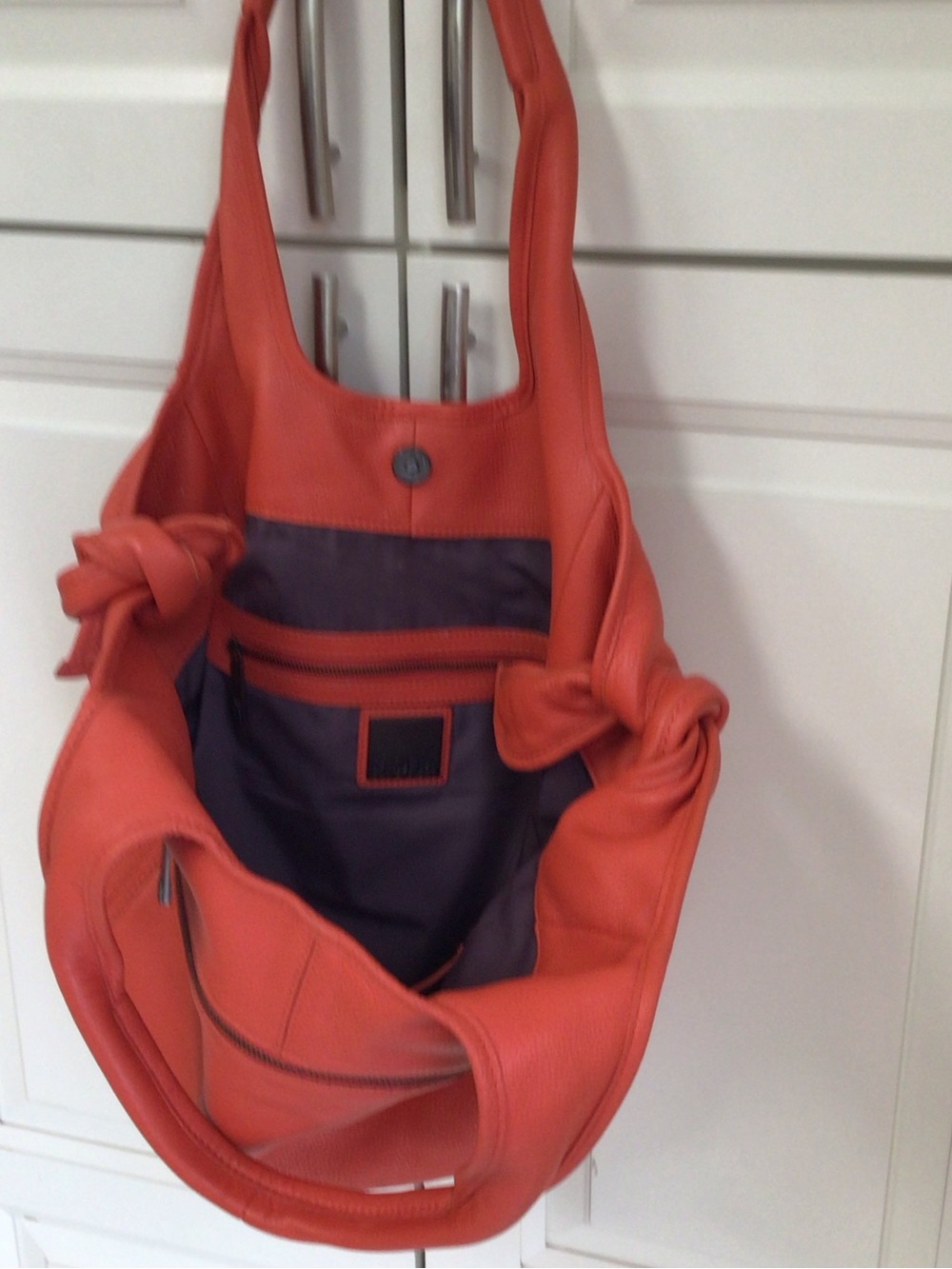 Kooka Women’s Orange Soft Leather Shoulder Bag – Stylish Everyday Tote - Picture 7 of 10